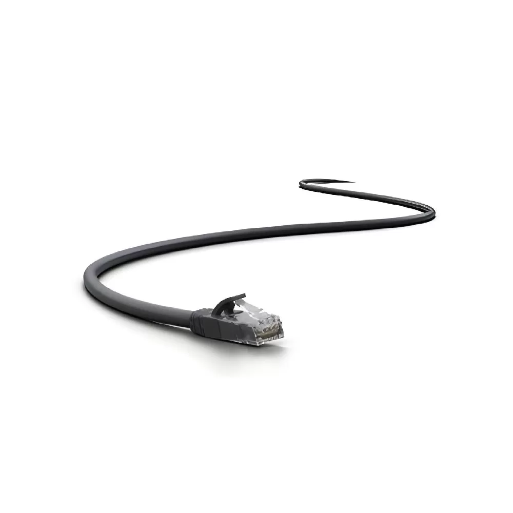 PATCH CORD IMPACT LAN UTP CAT.5E 4P-3,0M PRETO